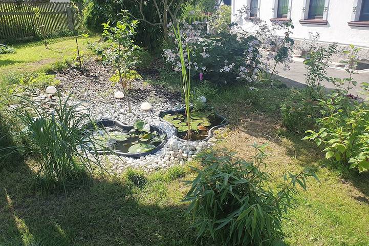 Appartement de vacances pour 7 personnes, avec jardin ainsi que balcon et piscine