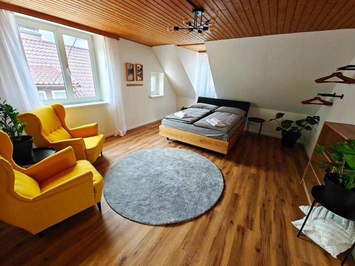 Ferienwohnung für 6 Personen, mit Balkon und Ausblick