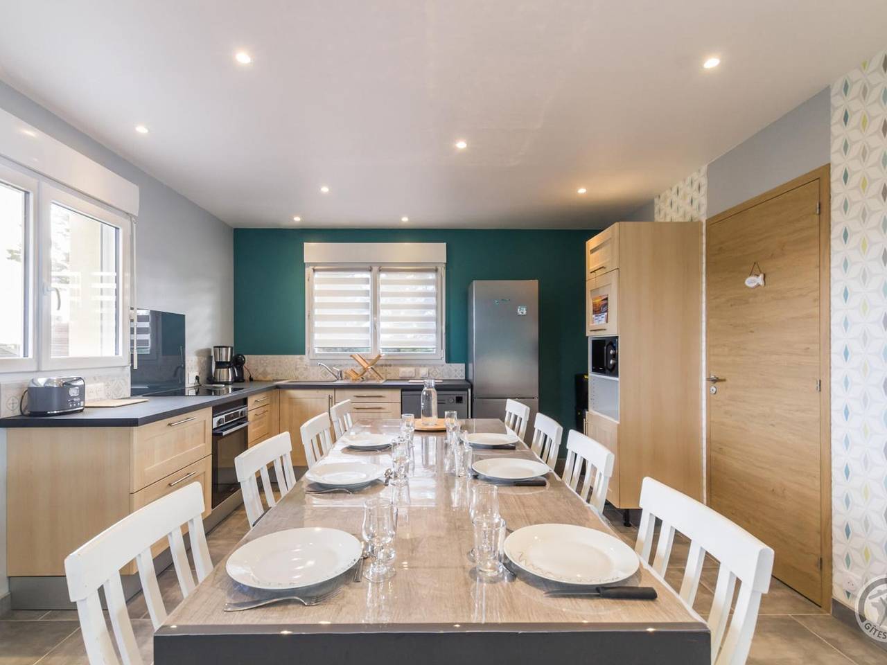Casa cerca de la playa, luminosa con balcón y gran sala de estar - Sábanas incluidas in Portbail, Côte de la Déroute