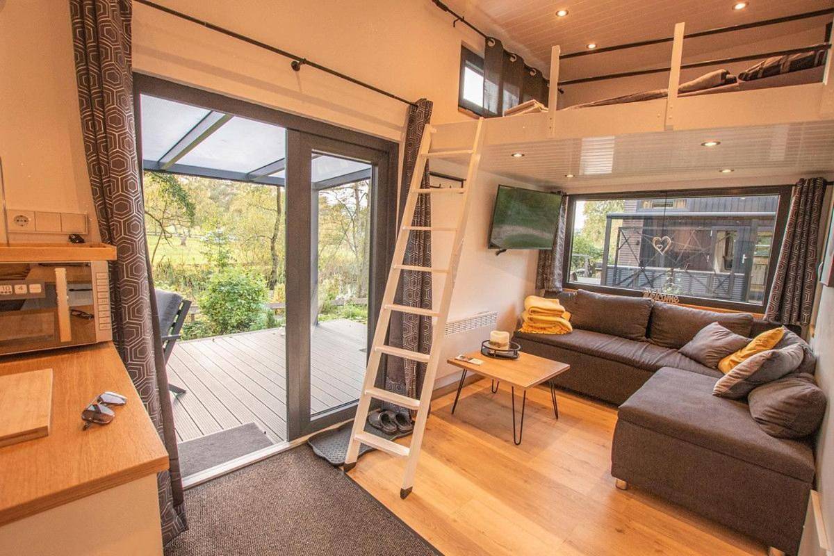 Gemütliches Tiny House mit Terrasse & Klima an Badesee & Naturpanorama für max 4 Gäste in Salzhemmendorf, Hannover und Umgebung