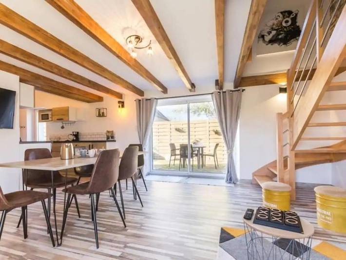Maison de vacances pour 4 personnes, avec vue et jardin