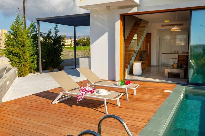 Ferienhaus für 4 Personen, mit Ausblick und Pool sowie Garten in Paphos - 3