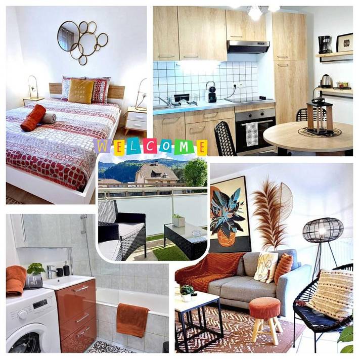 Gîte pour 4 personnes, avec balcon et vue à Cluses - 2