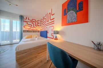 Gîte pour 2 personnes, avec vue et balcon à Illzach