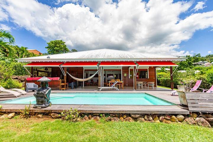 Villa pour 8 personnes, avec jardin ainsi que vue et piscine à Deshaies - 4