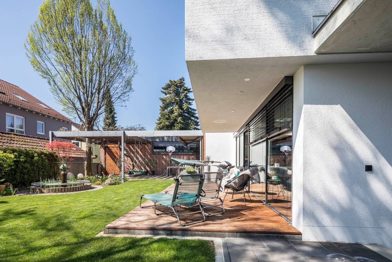 Studio entier, Studio de luxe avec piscine partagée, Wi-Fi et climatisation in Gersthofen, Souabe (Bavière)