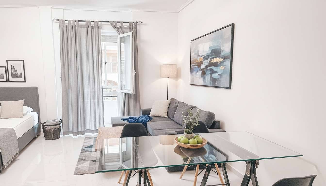 Hel leilighet, Olia Urban Luxury Studio in Den sentrale delen av Athen, Zografou