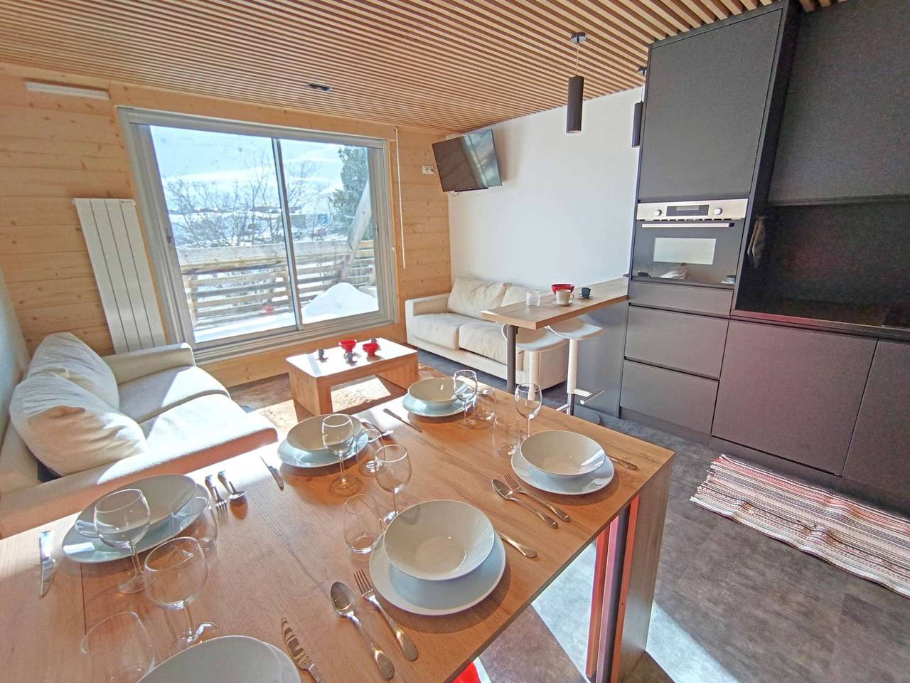 Studio entier, Studio cabine avec vue sur pistes - 6 pers. in Piau-Engaly, Aragnouet
