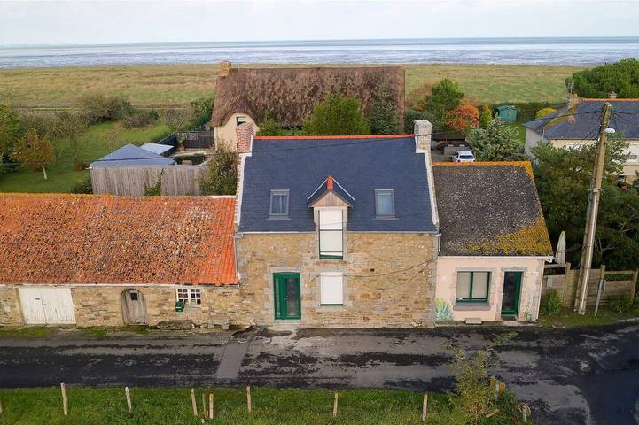 Bol d'air in der Bretagne-Küste in Cherrueix, Mont-Saint-Michel-Bucht
