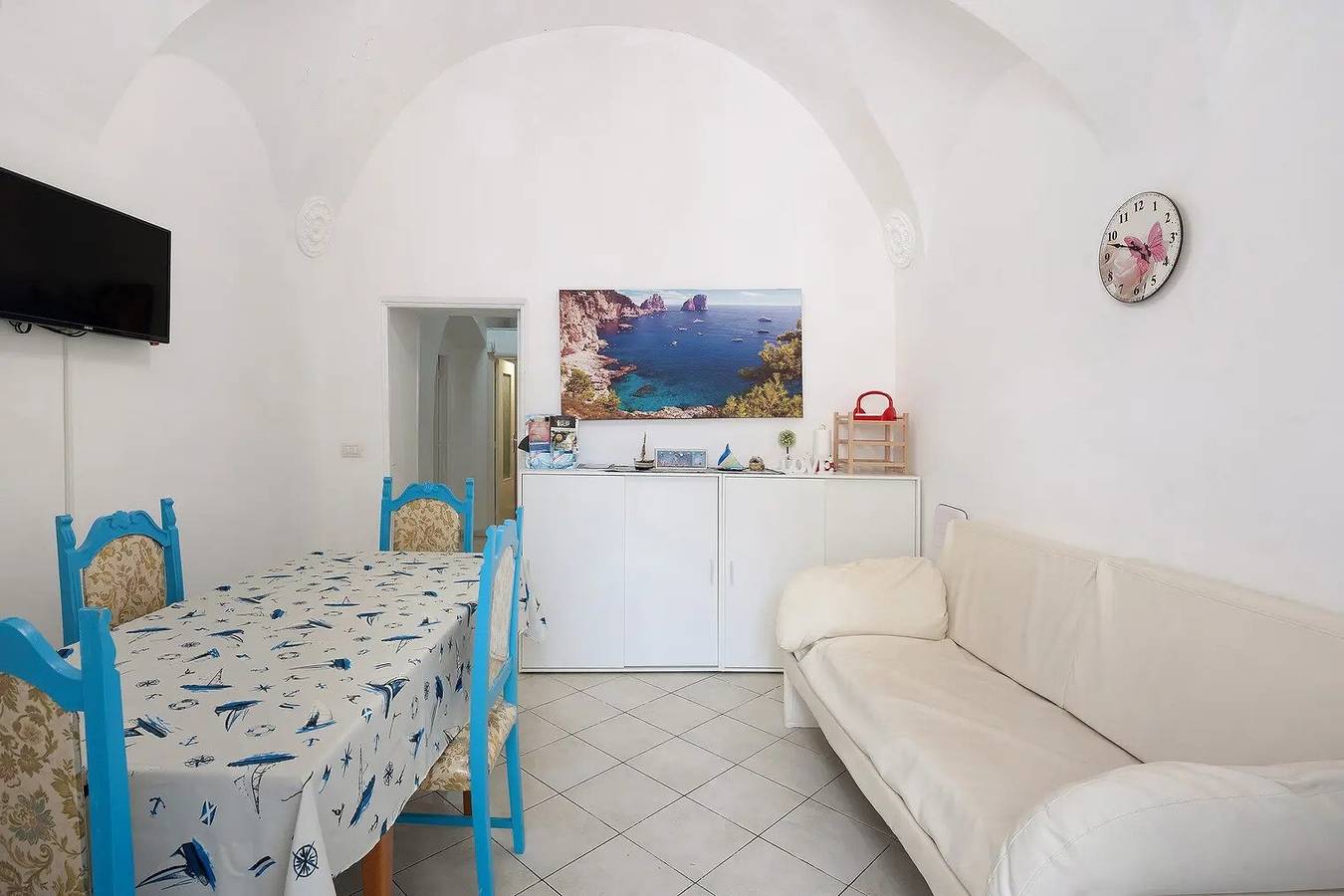 Apartamento entero, Apartamento 'Penisola 2' con terraza compartida, Wi-Fi y aire acondicionado in Vico Equense, Provincia de Nápoles