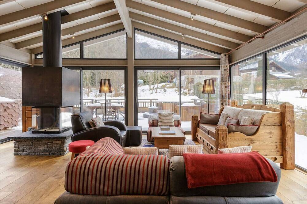 Songenaz - Chalet 170m2 Cheminée Jacuzzi Sauna Vues in Chamonix, Mont-Blanc-Massiv