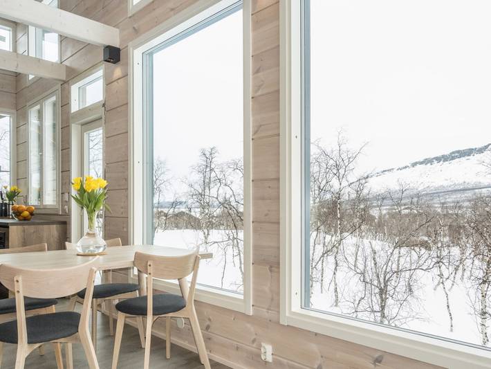 Ganze Wohnung, Saana aurora in Lappland