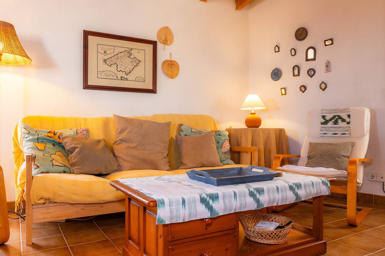 Casa de vacaciones 'Ca Sa Padrina' con vistas al mar, terraza privada y Wi-Fi in Bañalbufar, Costa de Mallorca