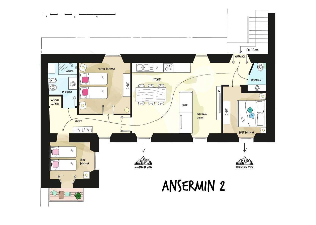 Appartement entier, Alp Apartments Ski & Bike - Ansermin in Aoste, Alpes valaisannes
