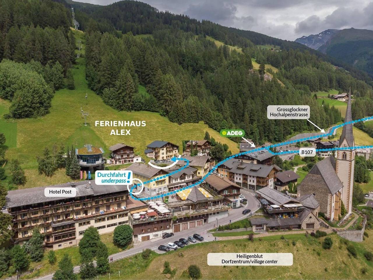 Ganze Ferienwohnung, Ferienwohnung Alex - Ferienwohnung, Dusche, Wc, 2 Schlafräume in Heiligenblut, Oberkärnten