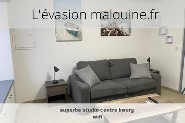 Gîte pour 2 personnes, avec terrasse dans Mesnil-Roc'h