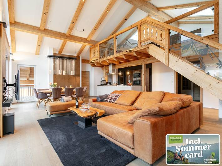Ferienwohnung für 8 Personen, mit Balkon und Whirlpool sowie Sauna in Haus