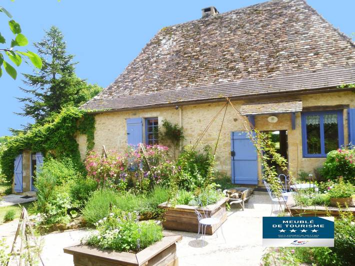 Location de vacances pour 2 personnes, avec Terrasse ainsi que Jardin et Piscine à Lanquais