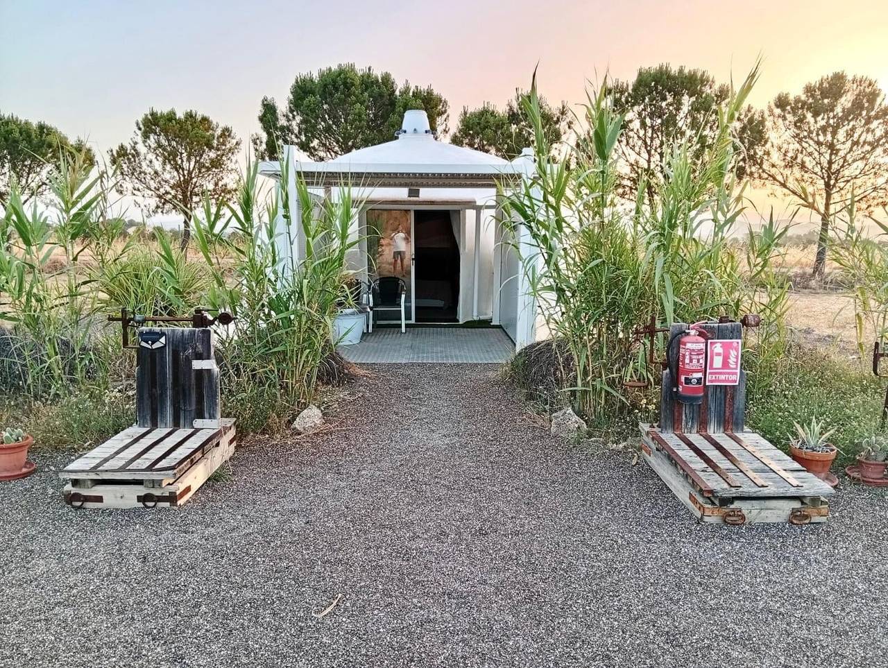 Glamping 'Domo en la Naturaleza con Desayuno', Terraza Privada y Vistas a la Montaña in Villena, Interior de Alicante