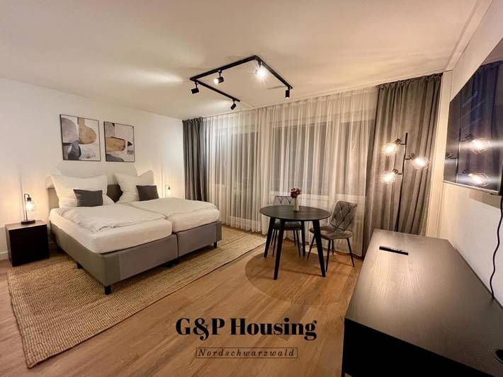 Ferienwohnung für 8 Personen, mit Balkon und Terrasse sowie Ausblick in Altensteig