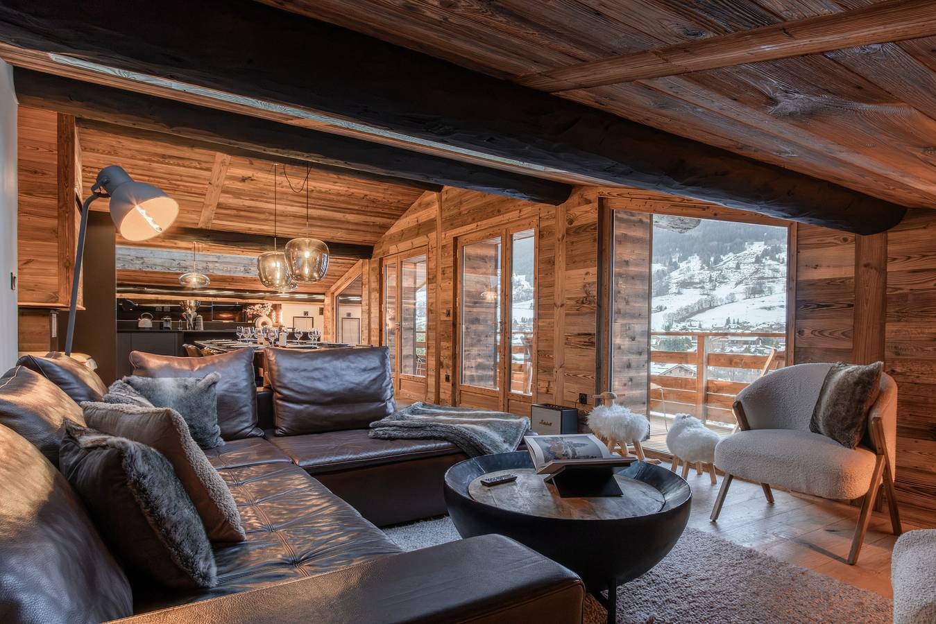 Appartement entier, Le Black Wood - Chalet famille avec sauna, balnéo in Demi-Quartier, Pays du Mont-Blanc