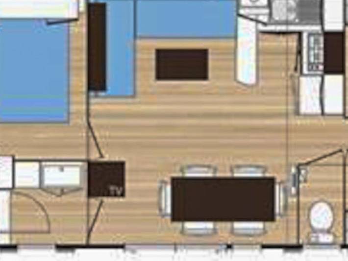 Camping Les Genêts - Mobilheim 6 personen - Familiär - 3 Schlafzimmer - Pergola in Sarzeau, Côte des Mégalithes