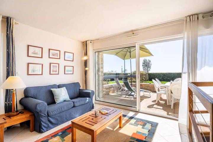 Ganze Wohnung, Carnac - Ferienwohnung 4 Zimmer weich- 55m2- Meerblick in Carnac Plage, Carnac