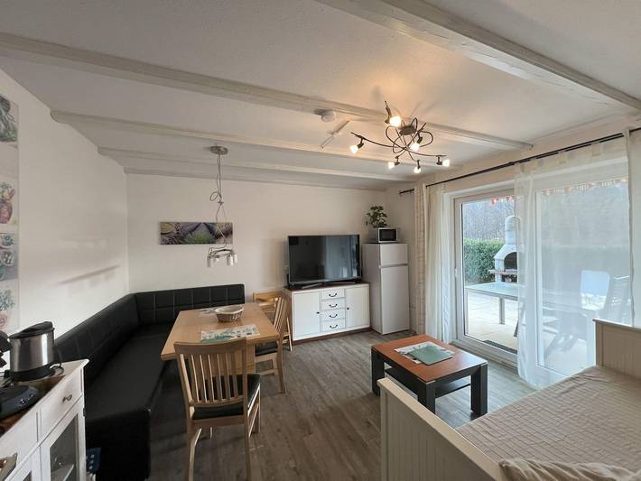 Apartament wakacyjny dla 4 osób, z ogród i widok na jezioro, zwierzęta dozwolone w Górny Palatynat