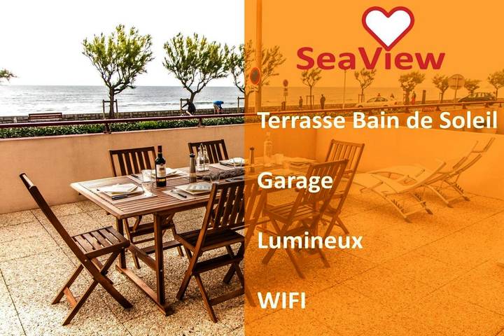 Ferienwohnung für 6 Personen, mit Terrasse und Ausblick in Hendaye