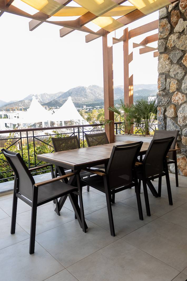 Ferienwohnung für 6 Personen, mit Garten und Meerblick sowie Ausblick und Terrasse in Nordzypern - 4