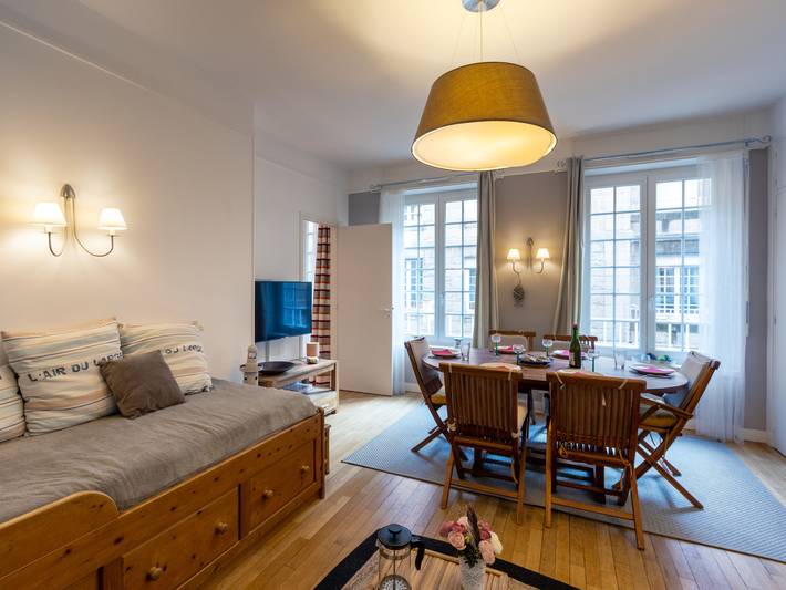 Gîte pour 6 personnes, avec Balcon dans Eglise Saint Malo
