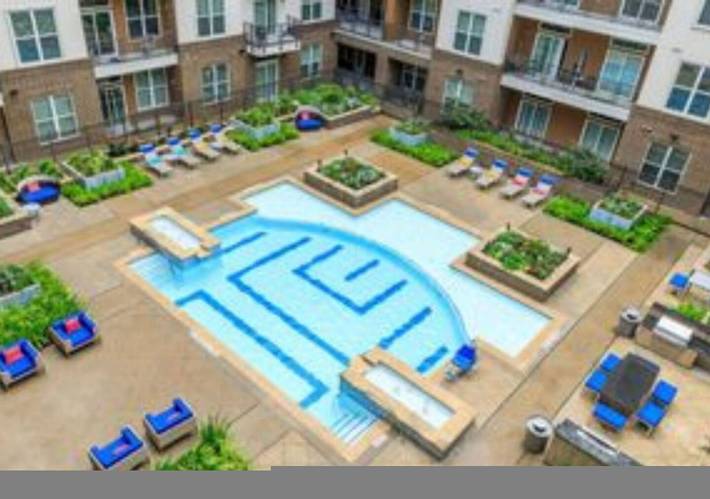 Apartamento de vacaciones para 3 personas, con piscina y balcón, Se admiten mascotas en Houston
