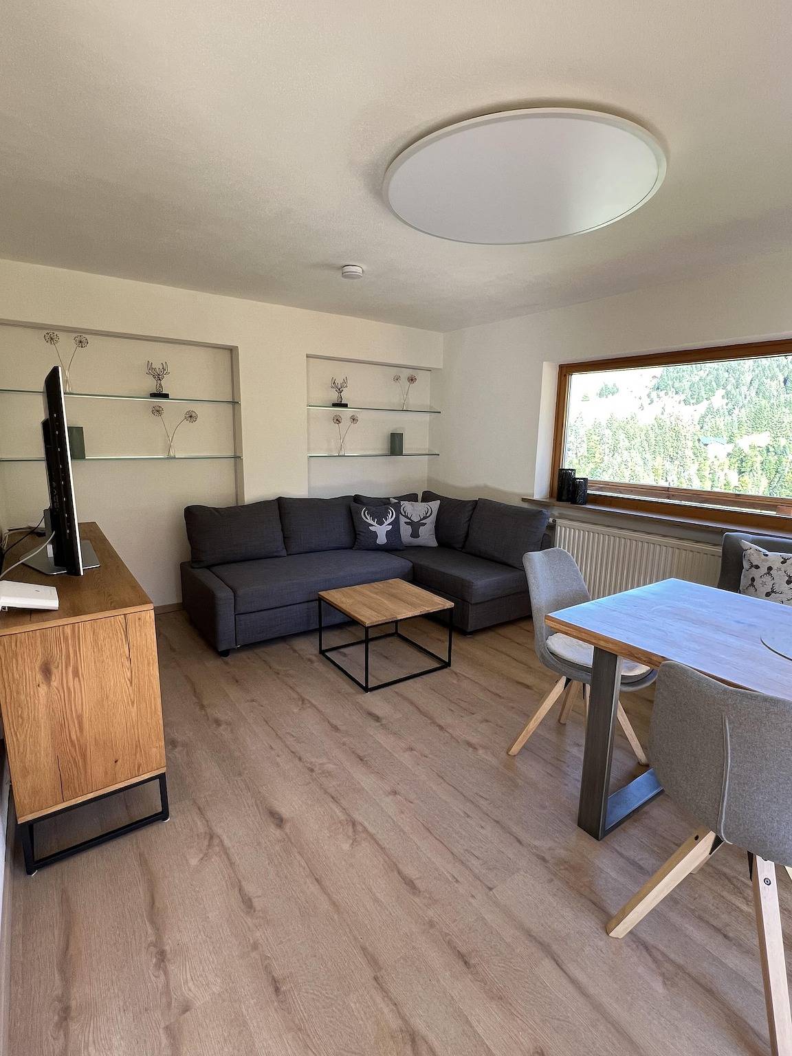 Ganze Ferienwohnung, Ferienwohnung Eg mit 1 Schlafraum in Hirschegg Kleinwalsertal, Mittelberg