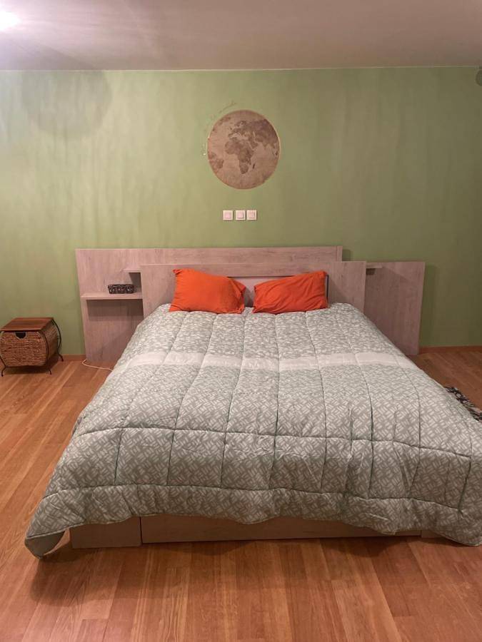 Appartement de vacances entier, Chambre verte spacieuse côté aéroport in Pusignan, Lyon et ses environs