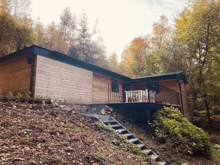 Chalet voor 5 personen, with Balkon and Terras as well as Tuin in Provincie Luxemburg