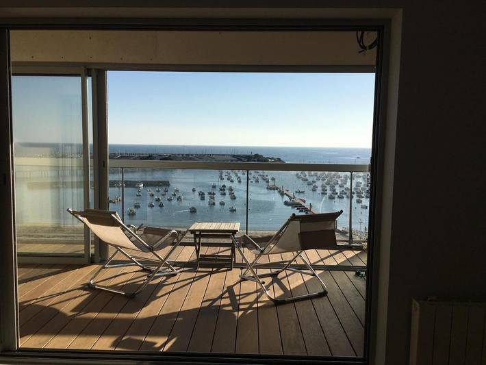 Gîte pour 4 personnes, avec balcon et vue dans Port D Echouage Pornichet