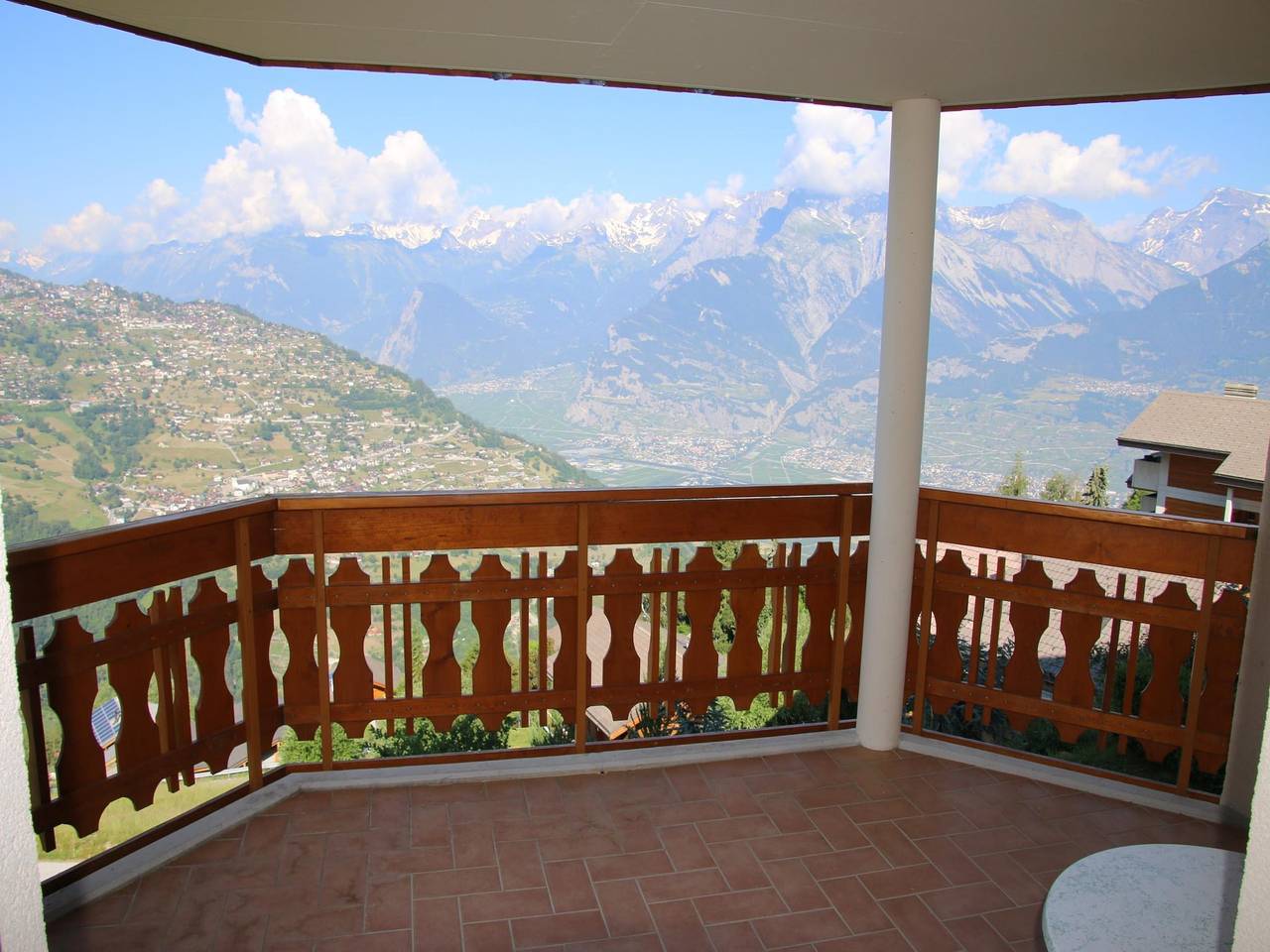 Ganze Wohnung, Charmante Wohnung mit Balkon in Veysonnaz, Walliser Alpen