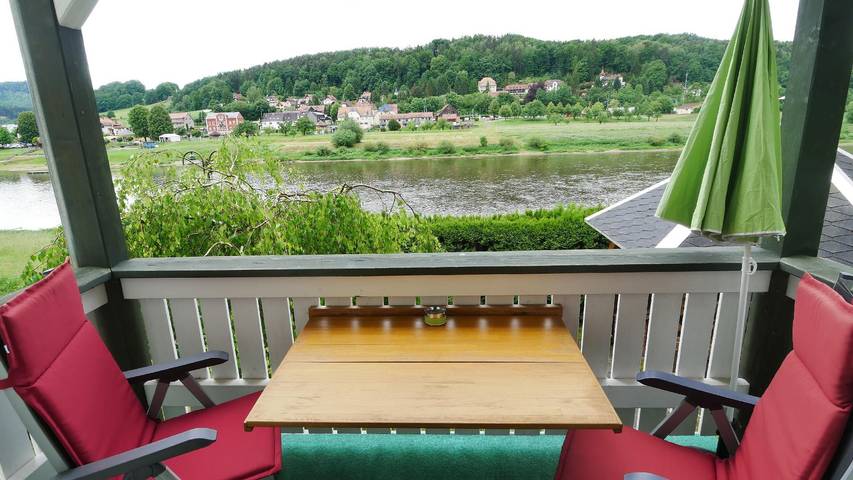 Ferienwohnung für 2 Personen, mit Balkon und Garten, mit Haustier in Sächsische Schweiz