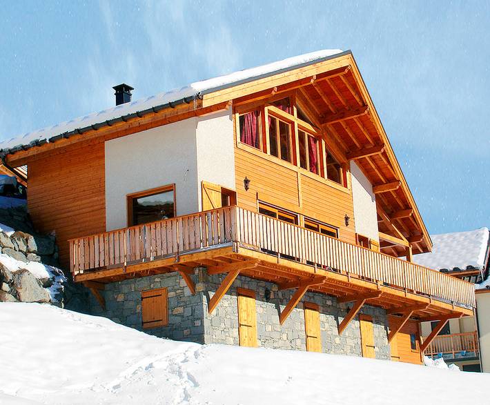 Chalet pour 14 personnes, avec balcon à Peisey-Nancroix