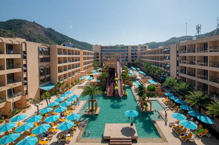 Hotell för 2 Personer, med barnpool samt pool och trädgård på Kata Beach