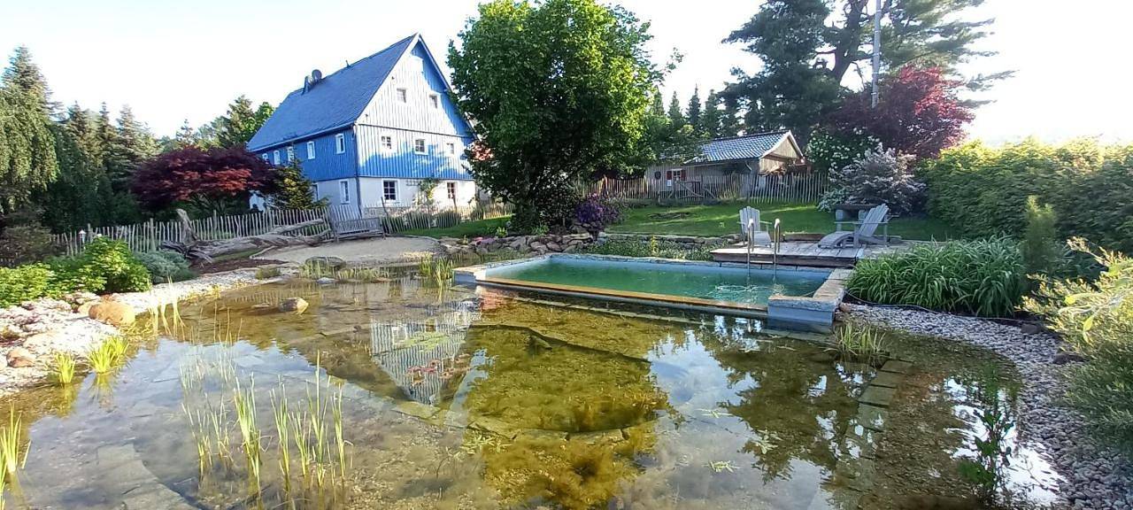 Ganze Wohnung, Blockstube in Rammenau, Oberlausitz-Niederschlesien