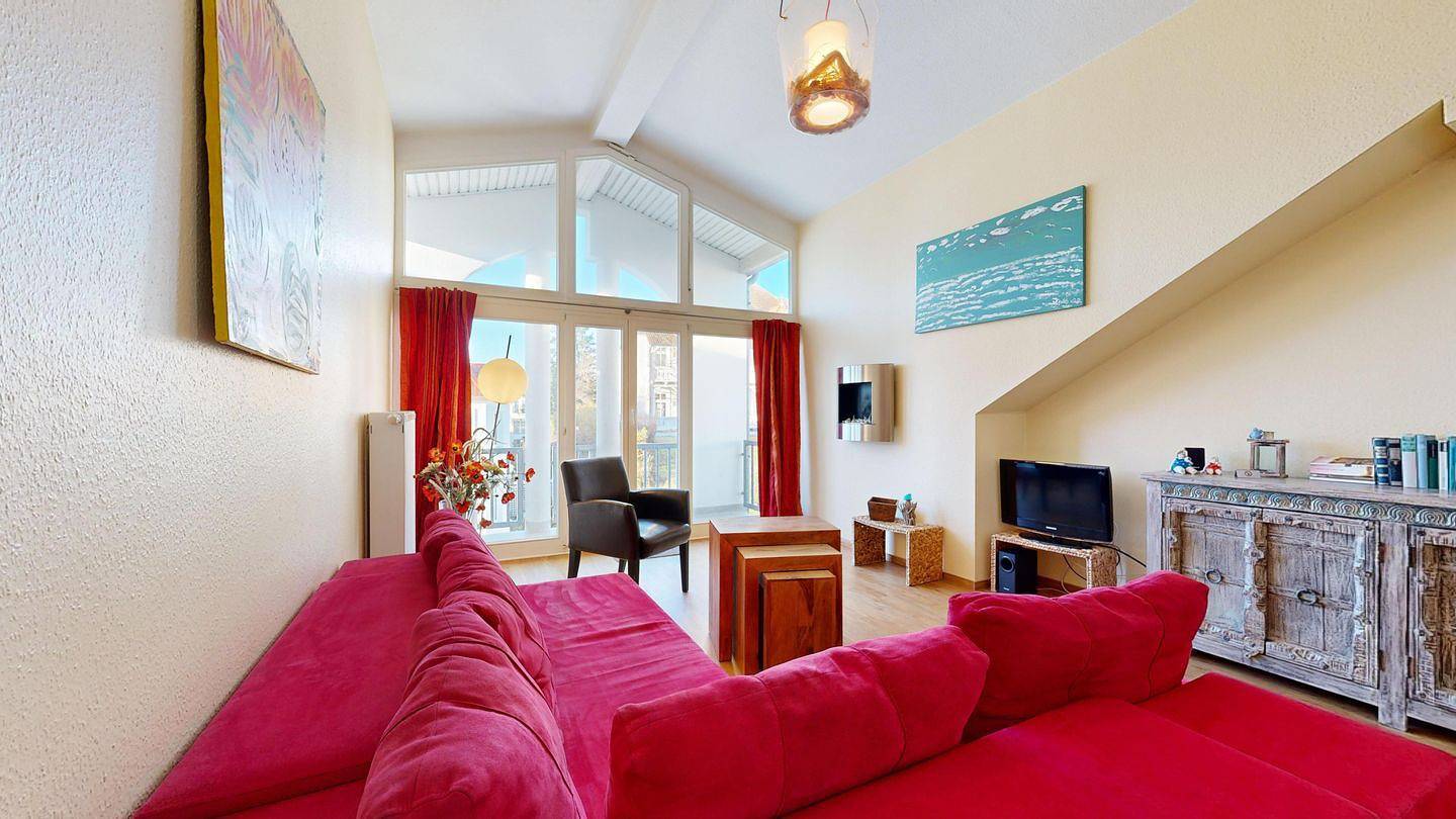 Hel leilighet, Hochwertige Ausstattung, Strandkorb am Strand inkl., 2 Schlafzimmer, Südbalkon in Ostseebad Binz, Binz