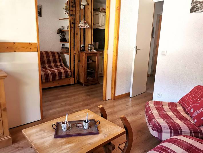 Ganzes Studio, Studio ski-in/ski-out à Valmorel, balcon, proche Esf et commerces, équipé, 4 pers., non-fumeur in Valmorel, Les Avanchers-Valmorel