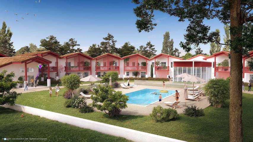 Appartement de vacances pour 6 personnes, avec piscine et balcon en Pyrénées-Atlantiques - 3