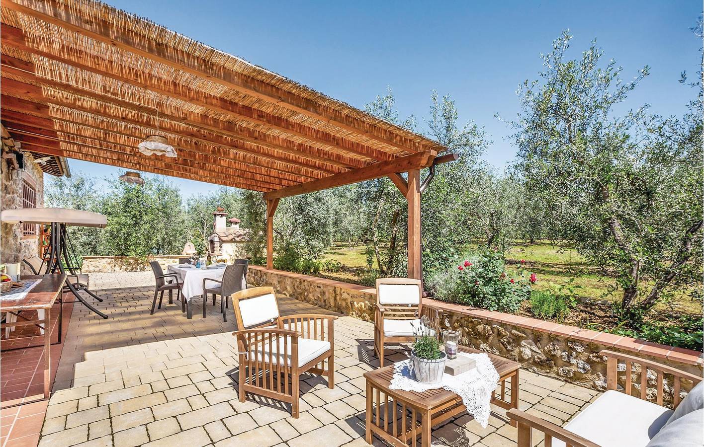 Gemütliche 1BR Wohnung mit Garten, Parkplatz & WiFi in Siena Provinz