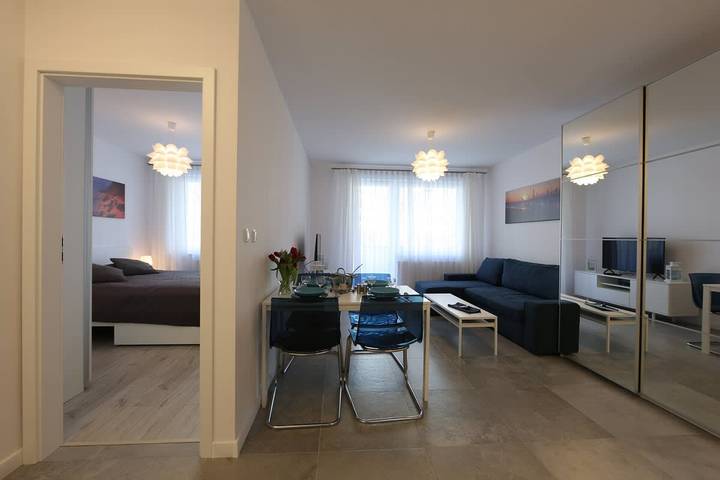 Ferieleilighet for 4 personer, med Hage i Polen