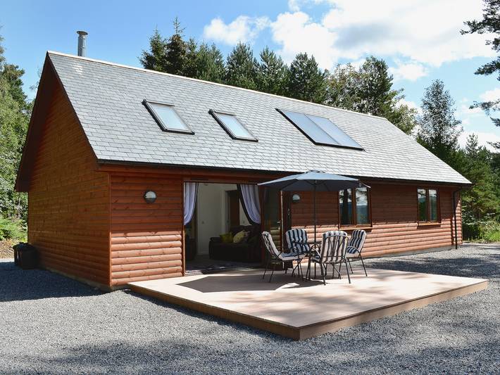 Log cabin for 4 people, with Garden in Banchory