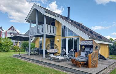 Ferienhaus für 6 Personen, mit Whirlpool und Sauna sowie Garten und Terrasse, mit Haustier an der Müritz