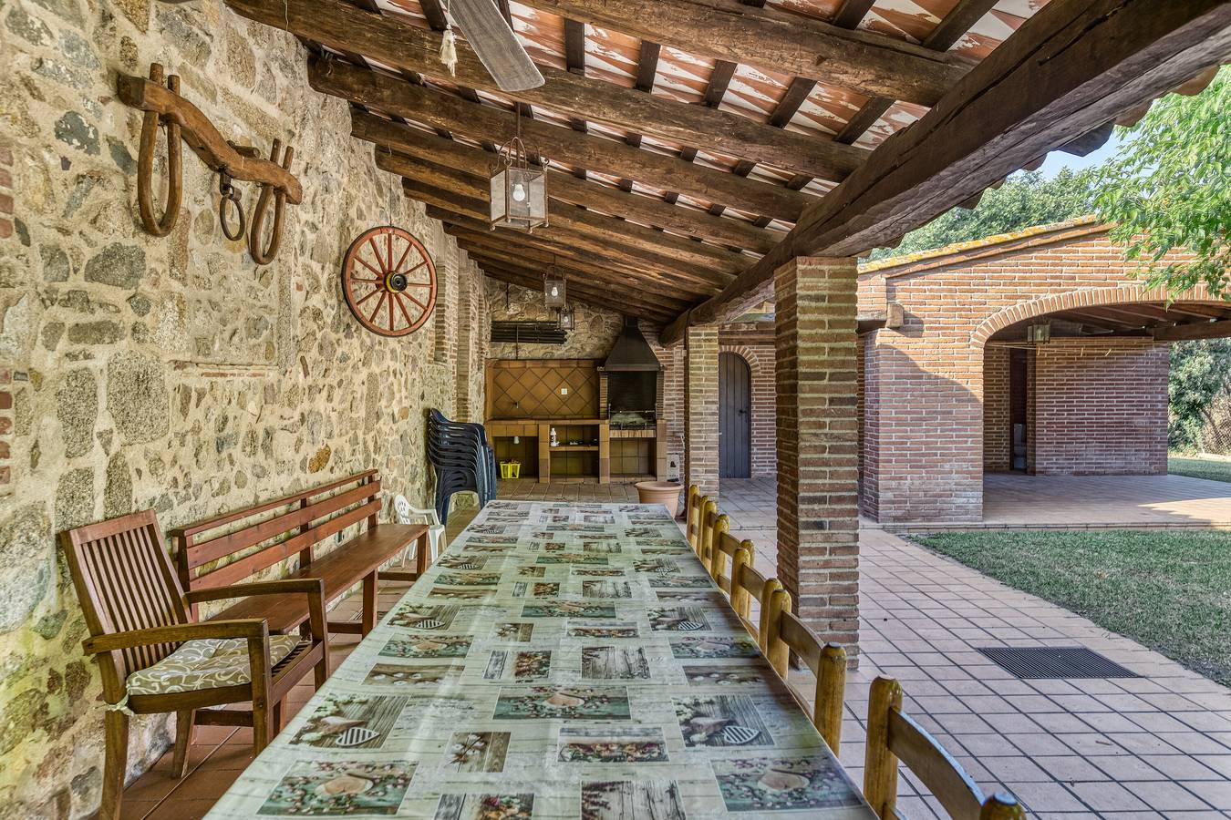 Country House 'Mas Tibau' with Mountain View, Private Pool and Wi-Fi in Llagostera, Costa Brava