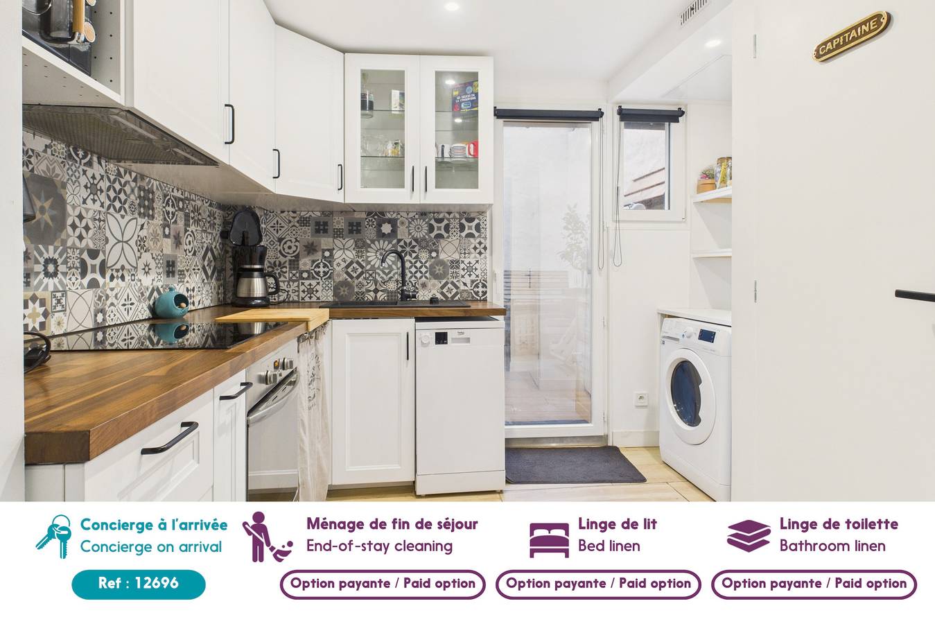 Appartement entier, Joli appartement pour 2 à 350m de la plage in Batz-sur-Mer, Côte d'Amour